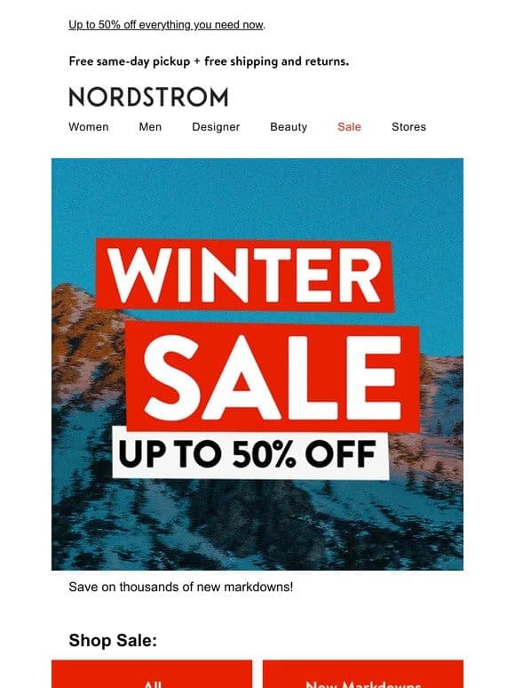 Did you see these Winter Sale deals?