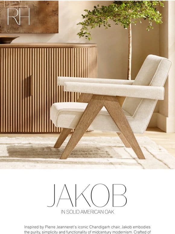 Discover Jakob. Handcrafted Seating in American Oak.
