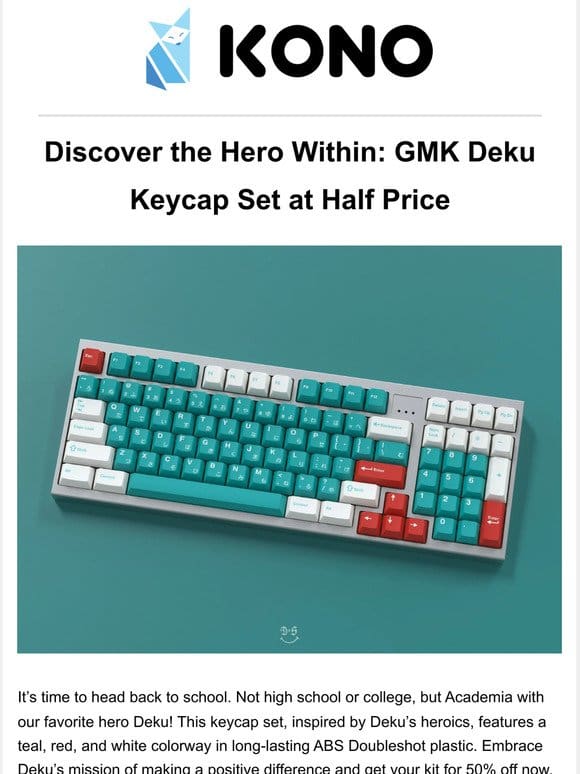 Discover the Hero Within: GMK Deku Keycap Set at Half Price