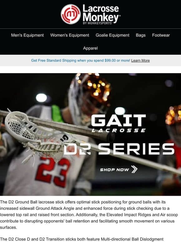 Dominate the Field! Explore the Power of Gait D2 Lacrosse Heads Today! ⚡