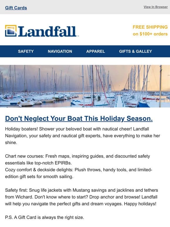 Don’t Forget Your Boat’s Needs This Season @Landfall