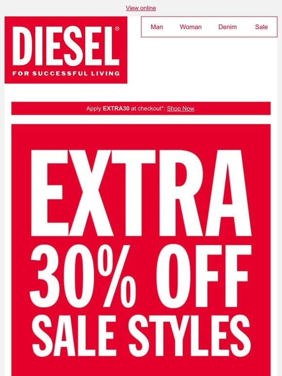 Don’t Miss Extra 30% Off Sale
