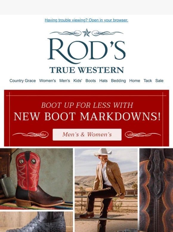 Don’t Miss Our Latest Boot Markdowns!