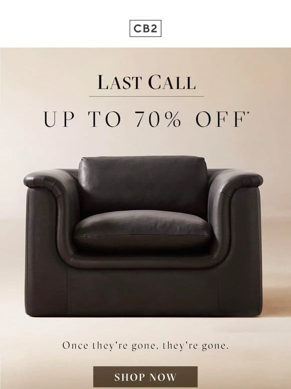 Don’t miss up to 70% off