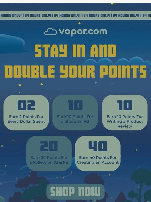 Double Up Your Points!
