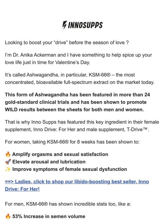 Dr Anika’s Key to Boosting Libido Before V-Day