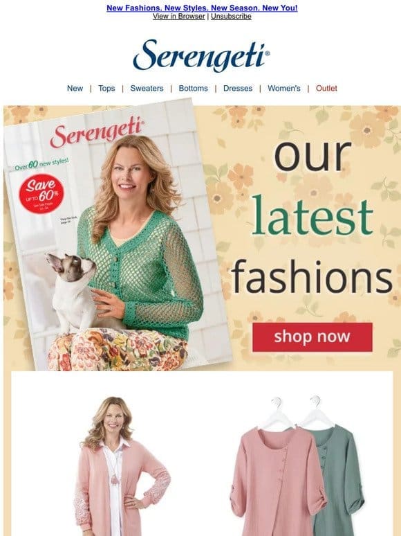 Dress Up in the Latest Styles from Serengeti Fashions ~ Shop Online Now