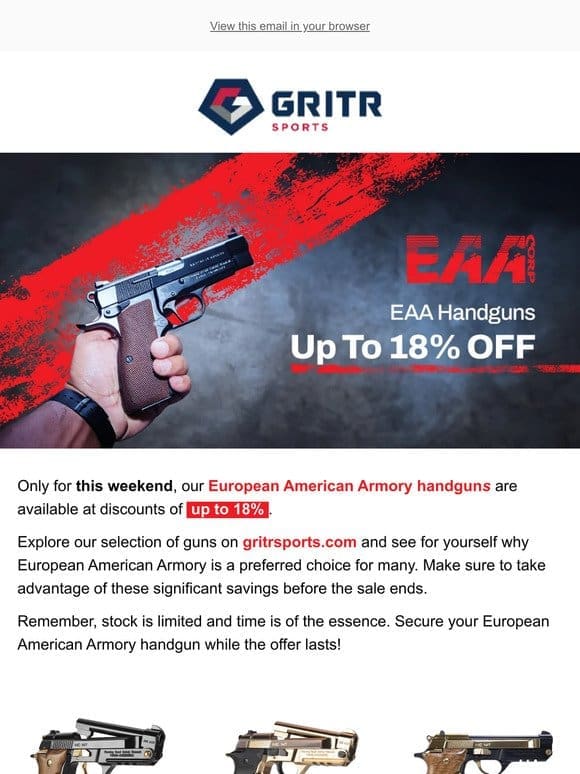 EAA Handguns: Up To 18% OFF