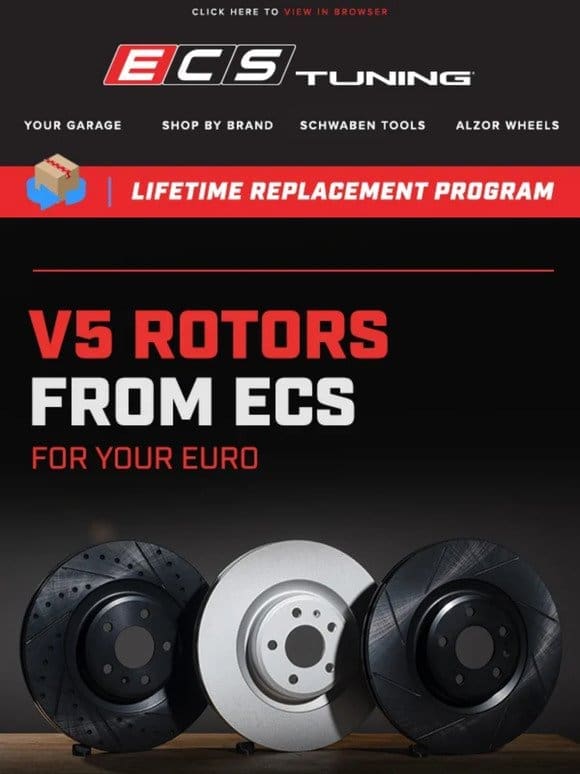 ECS V5 Rotors for your Euro – In Stock and Ready to Ship!
