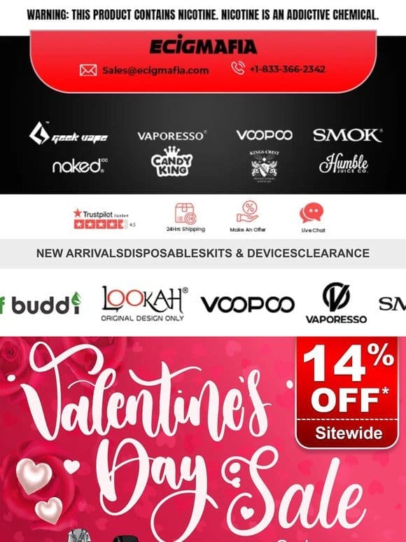 ENDING SOON!  Valentine’s Day Sale – Save 14% on Your Purchase