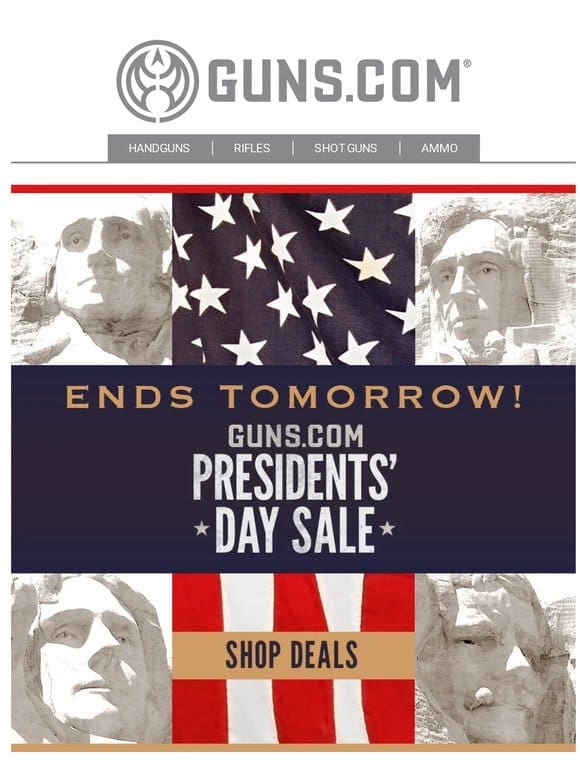 ENDS TOMORROW! ⏳ Don’t Miss Our Presidents’ Day Sale!