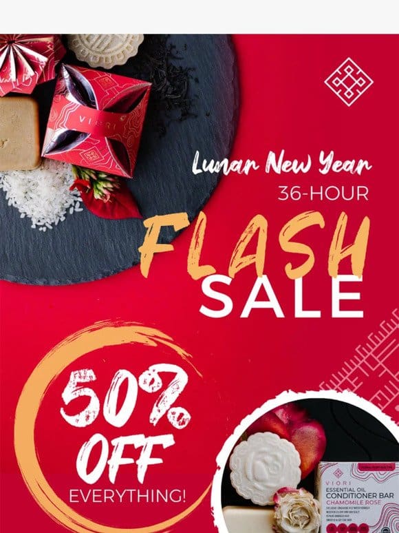 [ENDS TONIGHT] 50% OFF Flash Sale