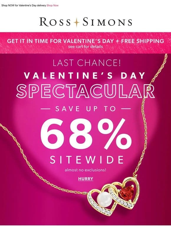 ENDS TONIGHT   Save up to 68% on fine jewelry sitewide