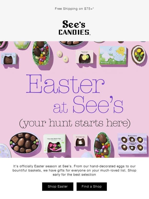 Easter Has Arrived at See’s!