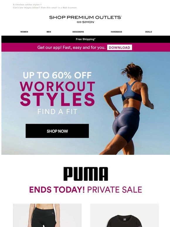 Ends Today: Up to 60% Off PUMA