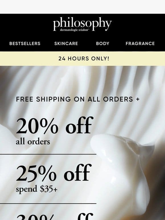 Ends Tonight: Free Shipping + Up to 30% Off