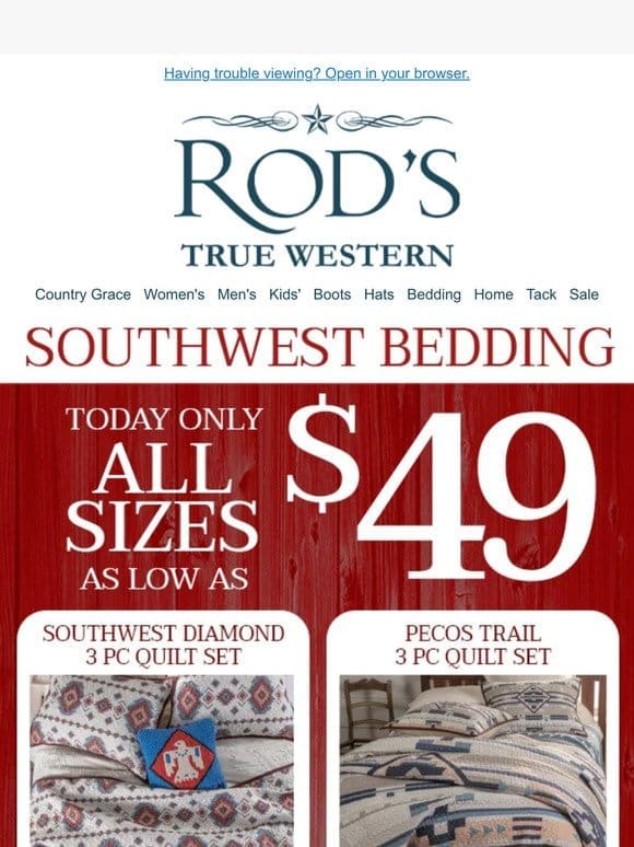 Ends in Just Hours-Southwest Bedding as Low as $49 All Sizes!
