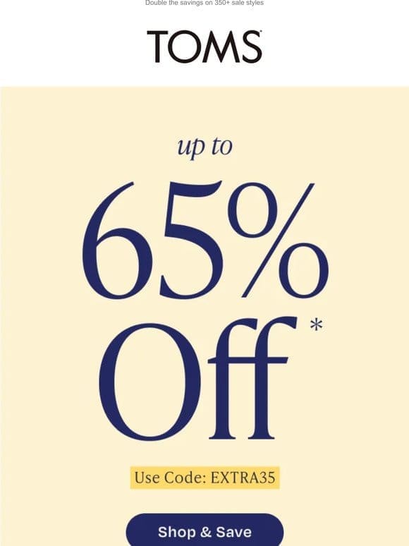 Ends tonight! Sale’s on Sale: Up to 65% off