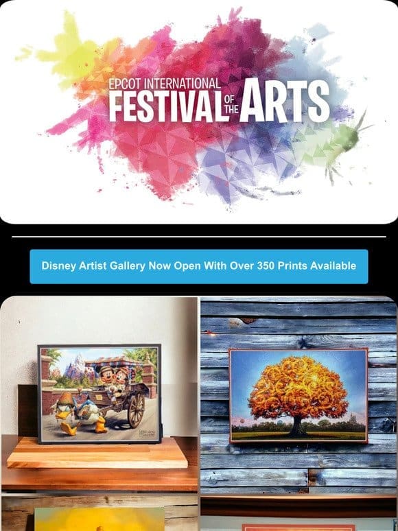 Epcot Festival Of The Arts Gallery Now Open