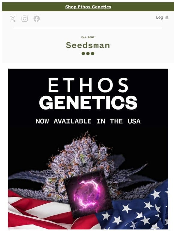 Ethos Genetics now available on Seedsman!
