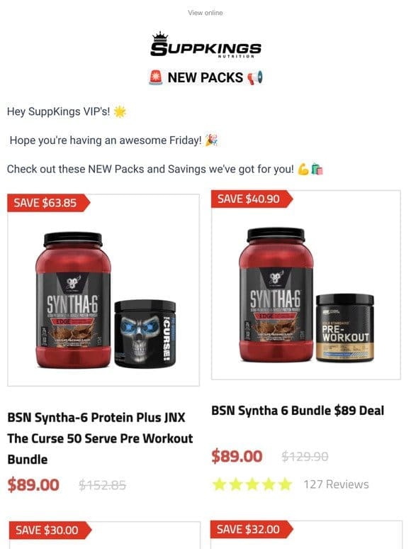 Exciting Friday Alert! Check Out Our NEW Packs and Savings!  ️