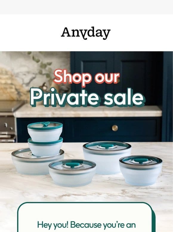 Exclusive: Shop our private sale