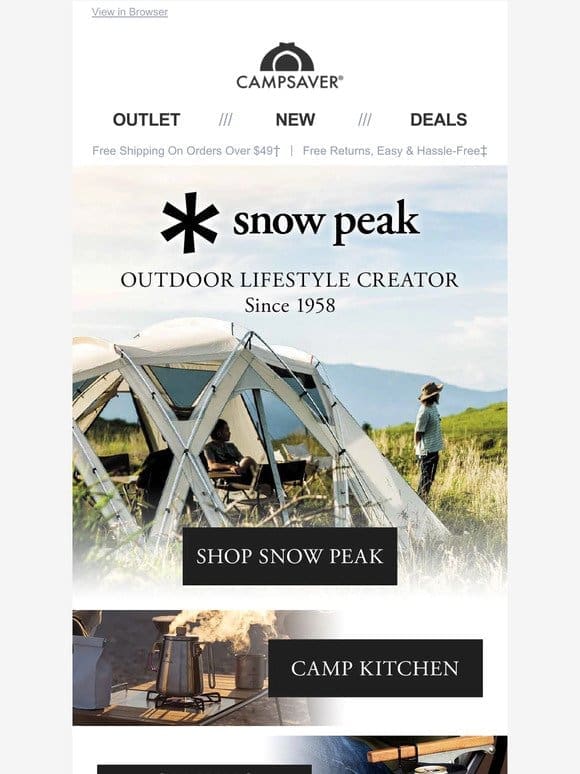 Experience More with Snow Peak®