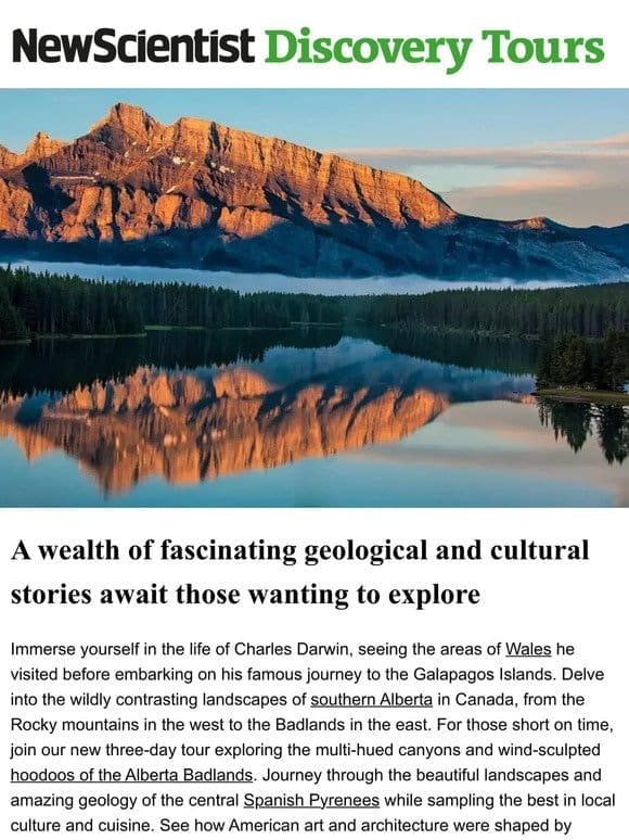 Explore geoparks， national parks and World Heritage Sites with New Scientist