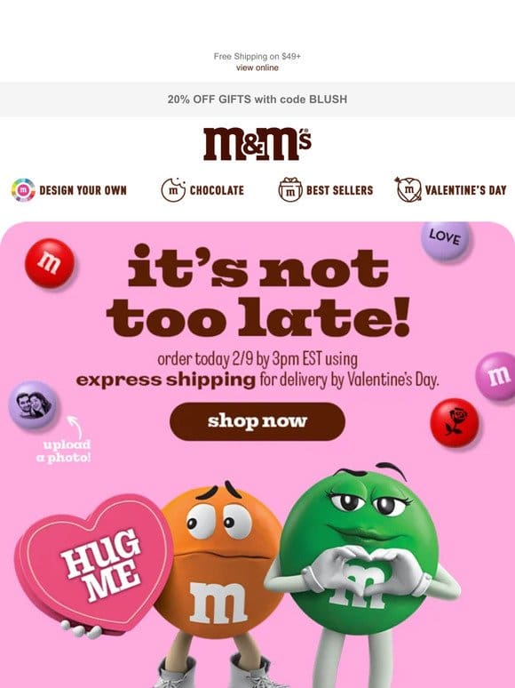 Express Shipping for Valentine’s Day Gifts