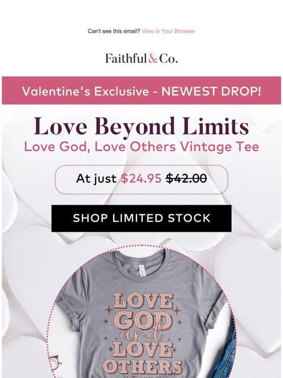 Express Your LOVE For God   NEW Tee!