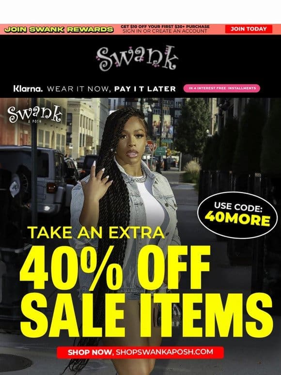 Extra 40% OFF Sale Items – Act Now or Regret Later!