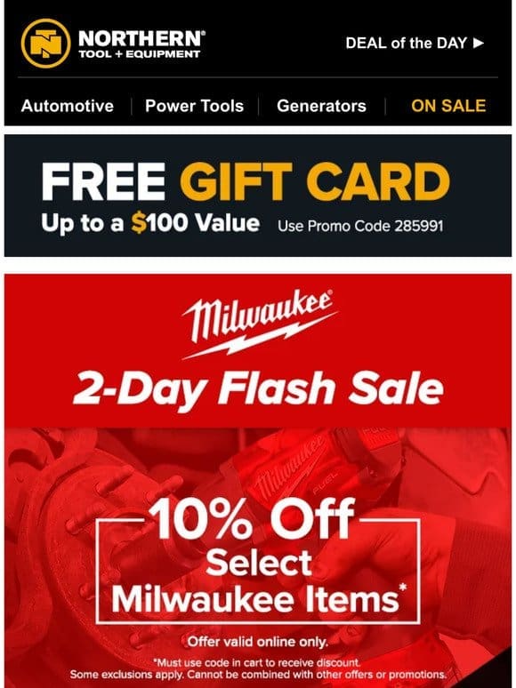 [FINAL DAY] Milwaukee Sale Ends Today