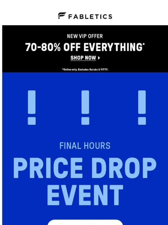 FINAL HOURS | The Price Drop Event