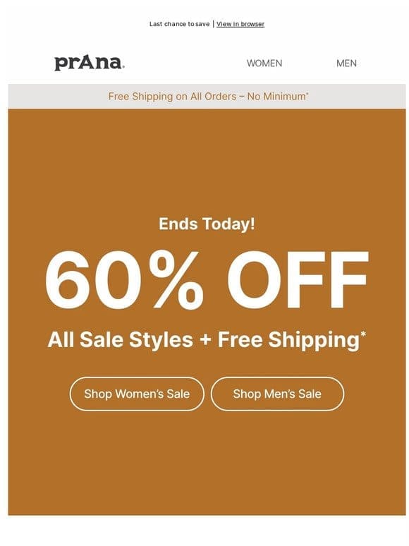 FINAL HOURS for 60% Off