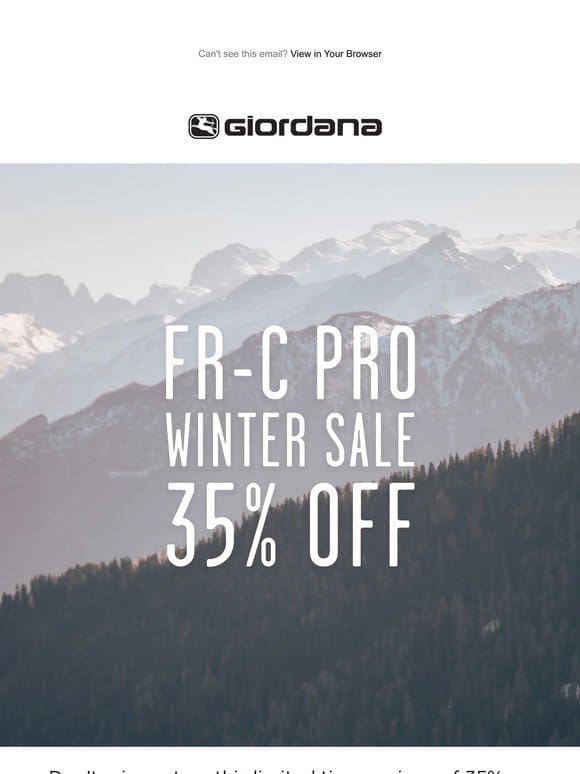 FR-C Pro Winter Sale