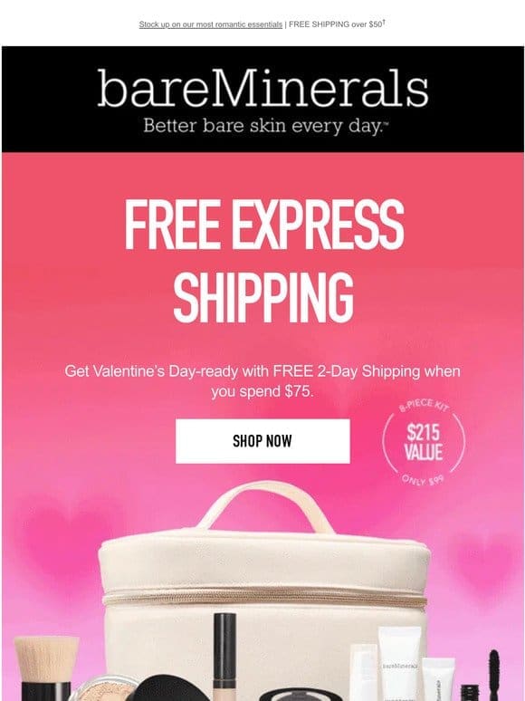 FREE 2-Day Shipping in time for Valentine’s