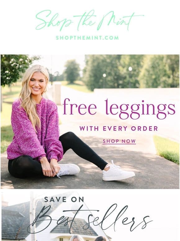 FREE Leggings W/ Every Order