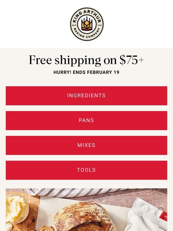 FREE Shipping on Orders $75+