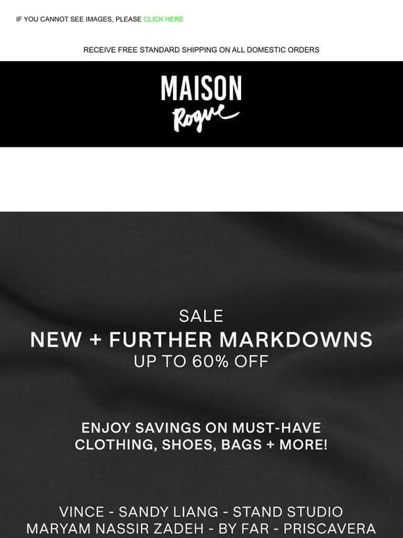 FURTHER MARKDOWNS‼️