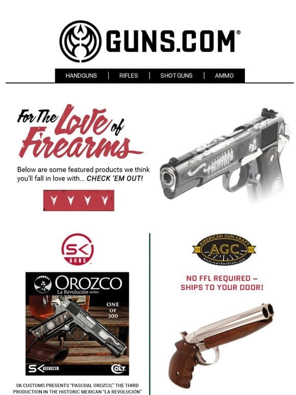 Fall In Love With These Firearms ❤️ SHOP NOW!