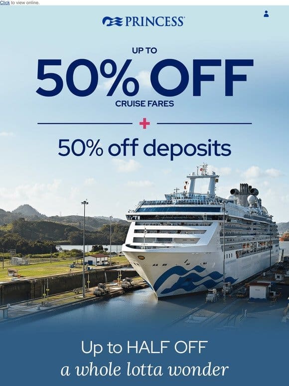 Fan-fave alert: Panama Canal deal! Up to 50% off