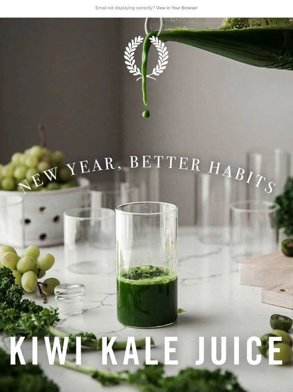 Farmhouse Recipe: Kiwi Kale Juice