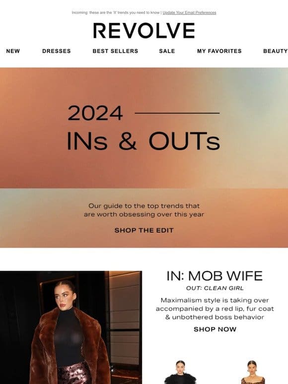 Fashion Ins & Outs for 2024