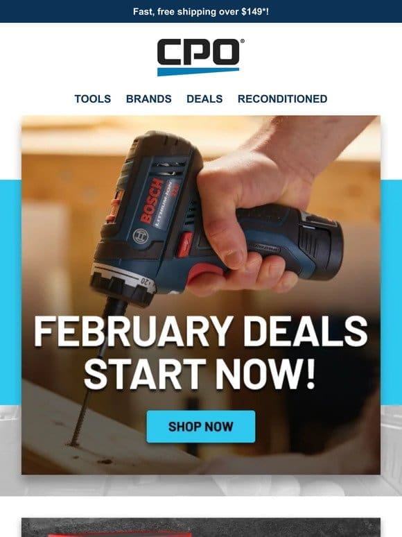 February Deals Kick Off Today – Shop Now and Save Big!