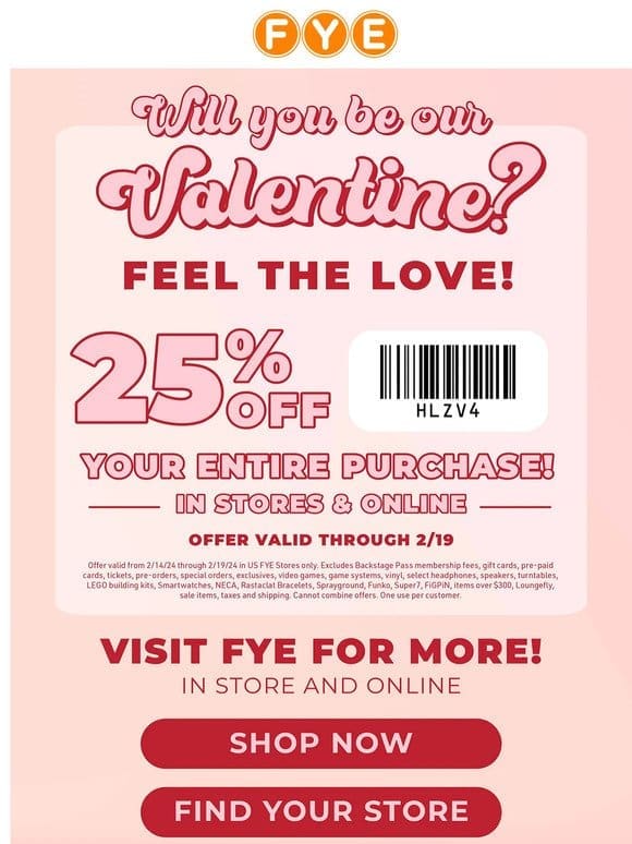 Feel The Love With 25% Off! ❤️