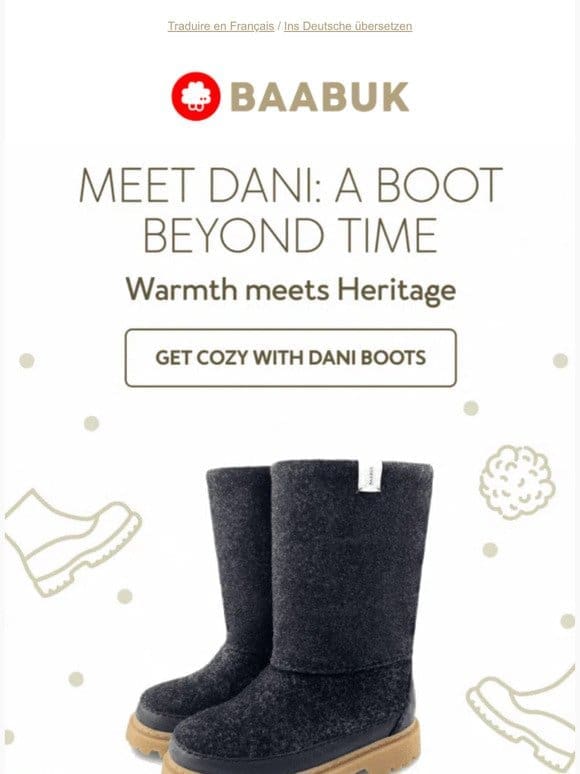 Feet cold? Not with Dani Boots