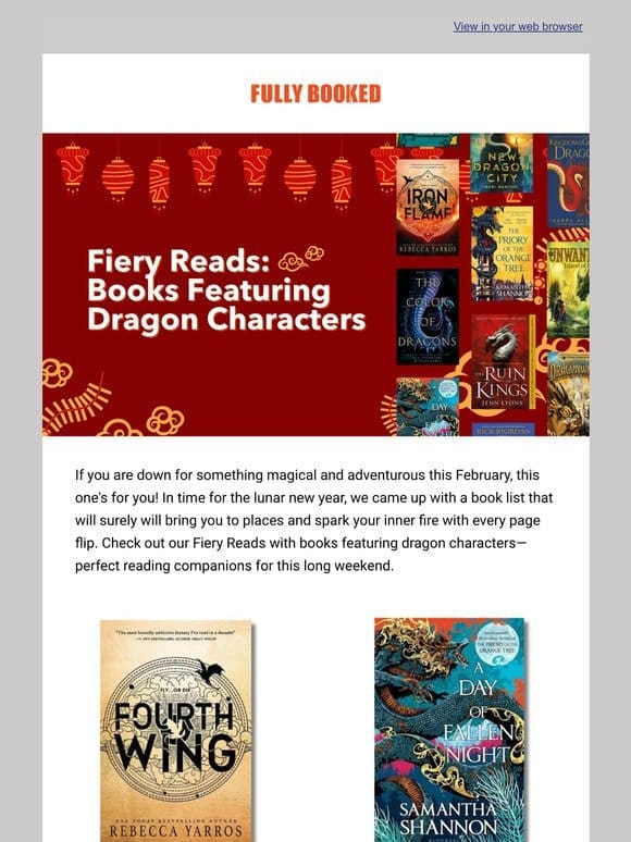 Fiery Reads: Books Featuring Dragon Characters