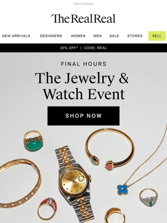Final hours for Cartier on sale