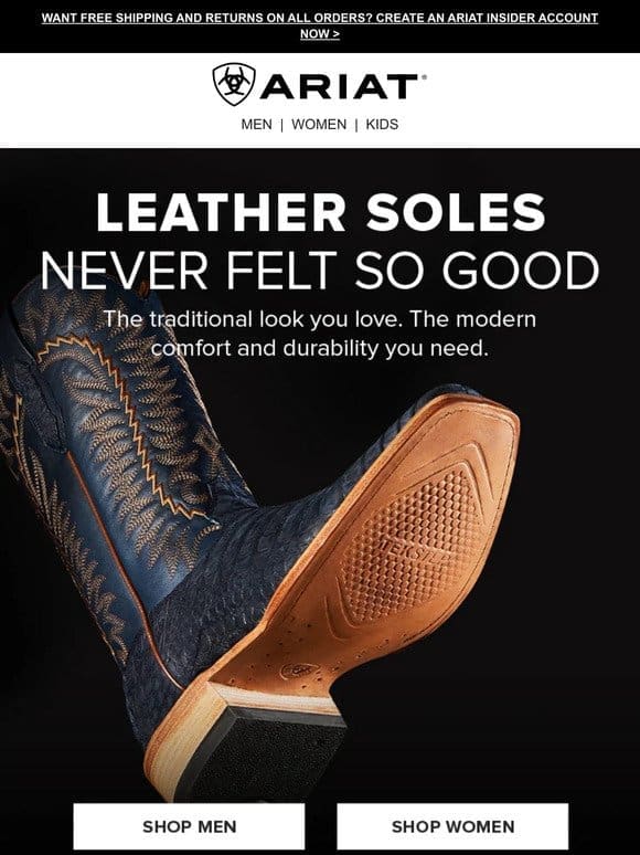 Find Your Leather-Sole Boot