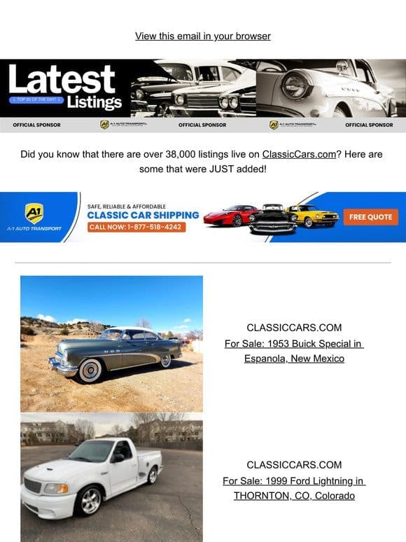 Find your forever car on ClassicCars.com!